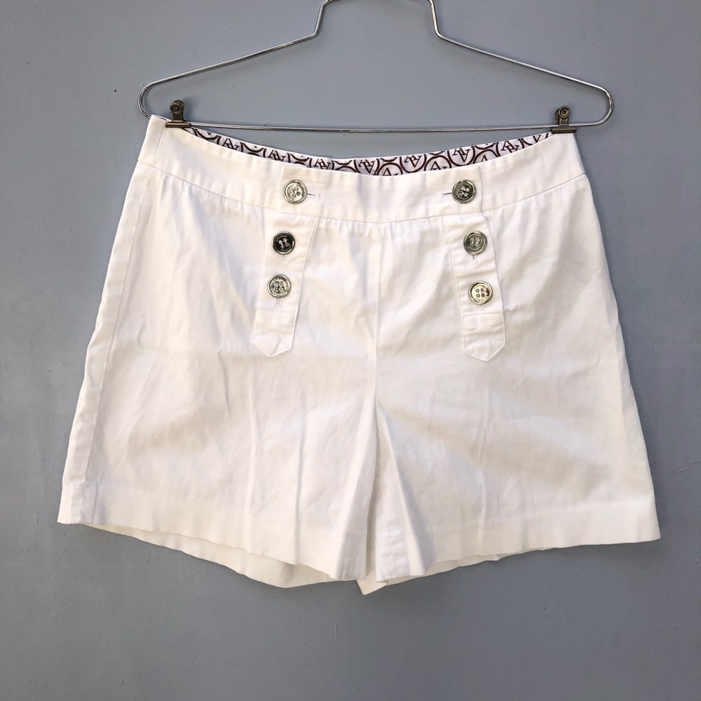 Adrienne vittadini white high waist sailor shorts.